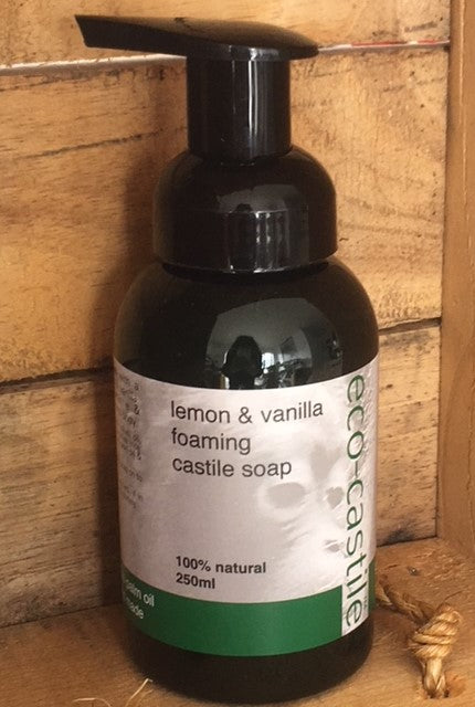 eco-castile - lemon & vanilla foaming castile soap - NZ Made