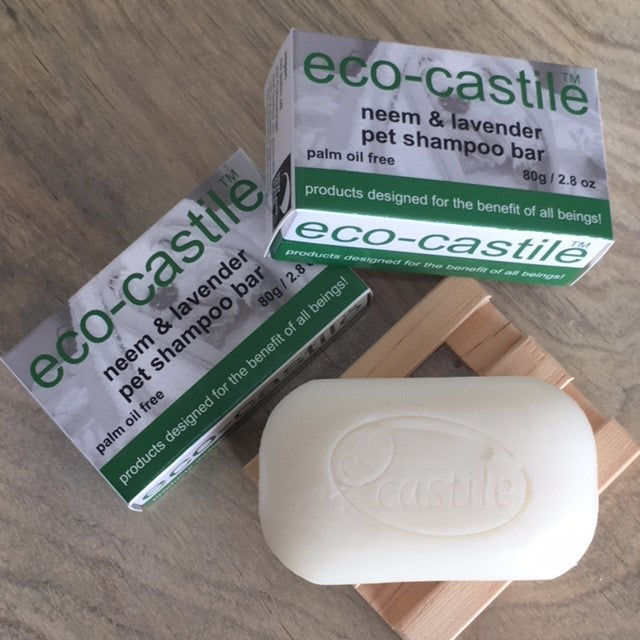 eco-castile - neem & lavender pet shampoo bar soap - NZ Made